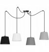 Lampa wisząca z abażurem - SPIDER 1921/4/cone LIGHT HOME