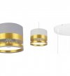 Lampa abażur materiałowa - INTENSE GOLD 2280/3/OW LIGHT HOME