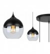 Lampa wisząca ze szklanymi kloszami - OSLO 2230/3/OW/B LIGHT HOME