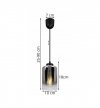 Zwis wiszący pojedynczy regulowany - HELLA 2321/1/LP LIGHT HOME