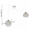 Lampa wisząca regulowana - SPIDER CRYSTAL 2220/2/C LIGHT HOME