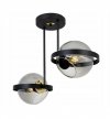 Lampa wisząca ze szklanymi kloszami - RING 2340/2/G LIGHT HOME