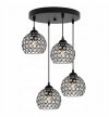 Lampa wisząca ze szklanymi kloszami - CRYSTAL 2220/4/OW LIGHT HOME