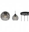 Lampa wisząca ze szklanymi kloszami - CRYSTAL 2220/4/OW LIGHT HOME