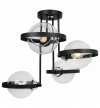 Lampa sufitowa ze szklanymi kloszami - RING HAGA 2345/4/B LIGHT HOME