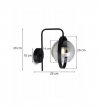 Kinkiet nowoczesny - RING HAGA 2346/K/G LIGHT HOME
