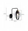 Kinkiet nowoczesny - RING HAGA 2346/K/B LIGHT HOME