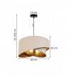 Lampa wisząca z abażurami - MEDIOLAN 2355/1/KZ LIGHT HOME
