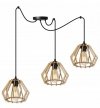 Lampa wisząca nowoczesna - SPIDER TIMBER 2360/3 LIGHT HOME