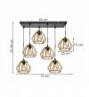 Lampa wisząca nowoczesna - TIMBER 2360/6 LIGHT HOME