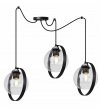 Lampa wisząca ze szklanymi kloszami - SPIDER RING HAGA 2346/3/B LIGHT HOME
