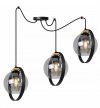 Lampa wisząca ze szklanymi kloszami - SPIDER RING HAGA 2346/3/G LIGHT HOME