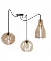 Lampa wisząca nowoczesna - SPIDER TIMBER 2360/3/MIX LIGHT HOME
