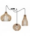 Lampa wisząca nowoczesna - SPIDER TIMBER 2361/3/MIX LIGHT HOME