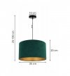 Lampa wisząca z abażurami -  MEDIOLAN 2360/1/35/ZZ LIGHT HOME