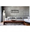 Lampa wisząca ze szklanymi kloszami - HAGA CAGE 2370/3/G LIGHT HOME