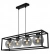 Lampa wisząca ze szklanymi kloszami - HAGA CAGE 2370/4/G LIGHT HOME
