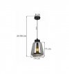 Lampa wisząca nowoczesna - RIJEKA 2382/1 LIGHT HOME
