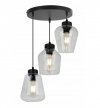 Lampa wisząca ze szklanymi kloszami - RIJEKA 2383/3/OW/B LIGHT HOME