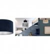 LAMPA SUFITOWA PLAFON ABAŻUR WELUROWY KOLORY MEDIOLAN LIGHT HOME