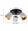 Plafon nowoczesny - GAMA 2125/3OP/JS LIGHT HOME