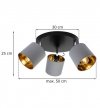 Plafon nowoczesny - GAMA 2125/3OP/S LIGHT HOME