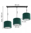 Lampa abażur materiałowa - MEDIOLAN 2360/3L/C LIGHT HOME