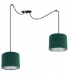 Lampa abażur materiałowa - SPIDER MEDIOLAN 2360/2/C LIGHT HOME