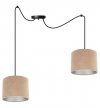 Lampa abażur materiałowa - SPIDER MEDIOLAN 2360/2/C LIGHT HOME