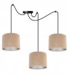 Lampa abażur materiałowa - SPIDER MEDIOLAN 2360/3/C LIGHT HOME