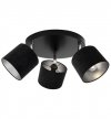 LAMPA SUFITOWA PLAFON WELUROWE ABAŻURY ŚRODEK CHROM  LIGHT HOME MEDIOLAN 