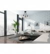 Lampa sufitowa Crystal, trzy klosze, metal, srebrna, nowoczesna LIGHT HOME