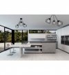 Lampa sufitowa TRIO SANTOS, czarna, druciak loft, 3 klosze LIGHT HOME