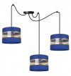 Lampa wisząca Elegance Gold, regulowana wysokość, 3 abażury, pająk LIGHT HOME