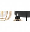 Lampa sufitowa TIMBER, drewno, regulacja, metal, E27 LIGHT HOME