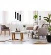 Lampa wisząca na okrągłej podsufitce 30 cm, 3 podłużne wąskie klosze metalowe tuba 6 cm, GU10 LIGHT HOME