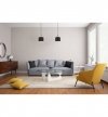 Lampa wisząca zwis, metalowy czarny klosz 12 cm ze złotym wykończeniem, podsufitka 8 cm, E27 LIGHT HOME