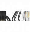 Lampa wisząca druciak, 4 źródła światła, okrągła podsufitka, regulacja, E27, czarna LIGHT HOME