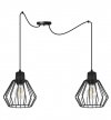 Industrialna lampa wisząca NUVOLA, dwa źródła światła, regulacja, E27 LIGHT HOME