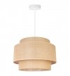 Stylowa, wisząca lampa BOHO, podwójny abażur, juta, regulacja wysokości, E27 LIGHT HOME
