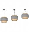 Stylowa, wisząca lampa BOHO, podwójny abażur, juta, regulacja wysokości, E27 LIGHT HOME