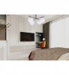 Lampa Sufitowa Żyrandol Czarny, Klosze Szklane Mleczne, E14 LIGHT HOME
