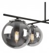Lampa Sufitowa w Stylu Loft, Żyrandol Szklane Klosze Grafitowe, E14 LIGHT HOME
