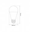 Żarówka Inteligentna RGB Smart LED E27, Wi-Fi, 8W, A60, Barwa Zmienna