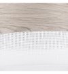 Lampa wisząca WOOD, elegancki biały abażur nad stół lub sofę, fornir, 40cm