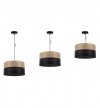 Lampa wisząca WOOD, elegancki żyrandol do jadalni i salonu, E27