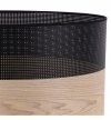 Lampa sufitowa WOOD, elegancki abażur z dodatkiem naturalnego dębu