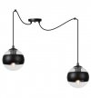 Lampa sufitowa TOLEDO, czarny pająk, nowoczesna, dwa źródła światła, E14