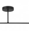 Lampa sufitowa ASTURIA, czarna konstrukcja loft, białe kule, dwa źródła światła