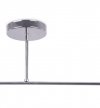 Lampa sufitowa ASTURIA, srebrny żyrandol glamour do kuchni, łazienki, pokoju